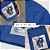 Camiseta Tshirt Verão Gola Redonda Brilhosa Estampada Casual Tênis Azul - Imagem 4