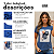 Camiseta Tshirt Verão Gola Redonda Brilhosa Estampada Casual Tênis Azul - Imagem 2