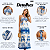 Vestido Moda Feminina Longo Floral Alça E Recorte Na Cintura Branco/Azul - Imagem 2