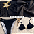 Conjunto Biquíni Trikini Kit 3 Peças Saia Moda Praia Piscina Preto - Imagem 6