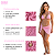 Conjunto Biquíni Trikini Kit 3 Peças Saia Moda Praia Piscina Rosa Claro - Imagem 4
