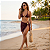 Conjunto Biquíni Trikini Kit 3 Peças Saia Moda Praia Piscina Marrom - Imagem 9