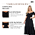 Vestido Longo Casual Soltinho Alcinha Babado Verão Festa Preto - Imagem 2