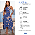 Conjunto Feminino Cropped + Saia Envelope Midi Estampado Azul - Imagem 4