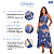 Conjunto Feminino Cropped + Saia Envelope Midi Estampado Azul - Imagem 2