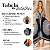 Vestido Indiano Boho Frente Única Estilo Lenço Chic Preto - Imagem 2