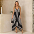 Vestido Indiano Boho Frente Única Estilo Lenço Chic Preto - Imagem 6