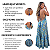 Vestido Longo Indiano Com Recortes E Alças Cruzadas Ajuste Azul Claro - Imagem 3