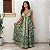 Vestido Longo Indiano Com Recortes E Alças Cruzadas Ajuste Verde - Imagem 7
