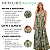 Vestido Longo Indiano Com Recortes E Alças Cruzadas Ajuste Verde - Imagem 2