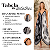 Vestido Indiano Boho Frente Única Estilo Lenço Chic Preto/Branco - Imagem 2