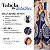 Vestido Indiano Boho Frente Única Estilo Lenço Chic Azul - Imagem 2