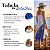 Vestido Trapézio Moda Indiano Viscose Soltinho Confortável Azul com branco - Imagem 3