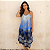 Vestido Trapézio Moda Indiano Viscose Soltinho Confortável Azul marinho - Imagem 1