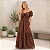 Vestido Longo Casual Soltinho Alcinha Babado Verão Festa Oncinha - Imagem 6