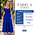 Vestido Longo Casual Soltinho Alcinha Babado Verão Festa Azul - Imagem 4