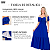 Vestido Longo Casual Soltinho Alcinha Babado Verão Festa Azul - Imagem 3