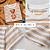 T-Shirt Moda Feminina Listrada 100% Algodão Ursa Fashionista Bege - Imagem 4