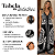 Vestido Indiano Boho Frente Única Estilo Lenço Chic Preto Estampado - Imagem 2
