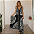 Vestido Indiano Boho Frente Única Estilo Lenço Chic Preto Estampado - Imagem 7