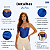 Cropped Corset Feminino Bico Acetinado Luxo Amarração Top Azul - Imagem 2