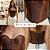 Cropped Corset Feminino Bico Acetinado Luxo Amarração Top Marrom - Imagem 4