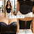 Cropped Corset Feminino Bico Acetinado Luxo Amarração Top Preto - Imagem 4