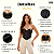 Cropped Corset Feminino Bico Acetinado Luxo Amarração Top Preto - Imagem 2