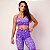 Top Candy Fitness Stars estampa estrelas com alças duplas em poliamida - Imagem 2