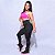 Calça Legging frufru preta com bolso franzido e empina bumbum - Imagem 1