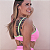 Top Bella Fitness Rosa Confete em Poliamida - Imagem 3