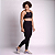 Calça Legging Slim Preta média compressão - Imagem 1