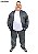 Conjunto Calça + Jaqueta Bomber Plus Size Moletom Peluciado G4 G5 G6 G7 G8 - Imagem 1