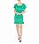 Vestido Feminino Curto Iorane Cetim Decote Quadrado Verde- 36/ 38 - Imagem 1