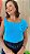 BLUSA LEIA - AZUL PISCINA - Imagem 2