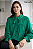 BLUSA GOLA LAÇO COM VIÉS - VERDE - Imagem 1