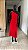 VESTIDO MIDI NULA MANGA COM FIVELA DOURADA - VERMELHO - Imagem 1