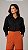 Camisa Feminina Punho Guipir Preta - Imagem 2
