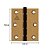 Dobradiça Pino Reversível 3"x2.1/2 81500C Bronze Latonado Aliança - Imagem 2