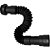 Sifão Tubo Extensivo Universal Porca Pp Canopla Black 70cm Blukit - Imagem 1