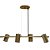 Pendente 4xe27 Foccus Ouro Taschibra - Imagem 1