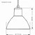 Pendente E-27 Td 622 Preto Taschibra - Imagem 3