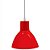 Pendente E-27 Td 622 Vermelho Taschibra - Imagem 1