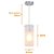 Pendente First Pingente 1 Luz E27 Transparente Bronzearte - Imagem 4