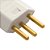 Plug Macho 2p+t 10a 1729 Cinza Fame - Imagem 2