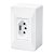 Tomada Externa Com Placa E Caixa 2p+t 10a/250v Evidence 3503 Branco Fame - Imagem 2