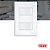 Interruptor Duplo Simples Distanciados Com Placa 16a/250v Evidence 2904 Branco Fame - Imagem 3