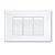 Interruptor Triplo Simples Com Placa 16a/250v Evidence 2907 Branco Fame - Imagem 2