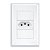 Tomada Simples 2p+t Com Placa 10a/250v Evidence 3742 Branco Fame - Imagem 1
