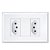 Tomada Dupla 2p+t Distanciada Com Placa 10a/250v Evidence 3890 Branco Fame - Imagem 2